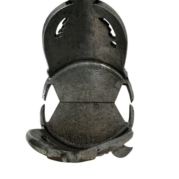 Carson Pewter Christmas Tree Candle Jar Holder Vintage 1997 Holiday Decor - Picture 10 of 10